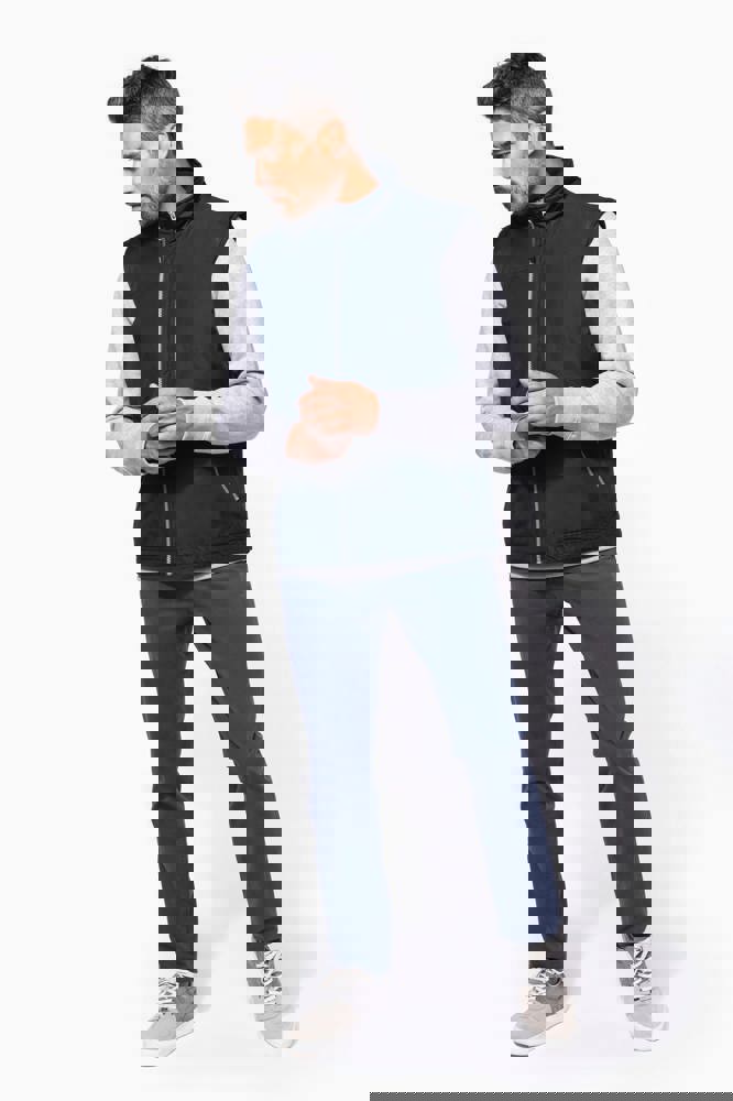 K659 - Met fleece gevoerde bodywarmer heren