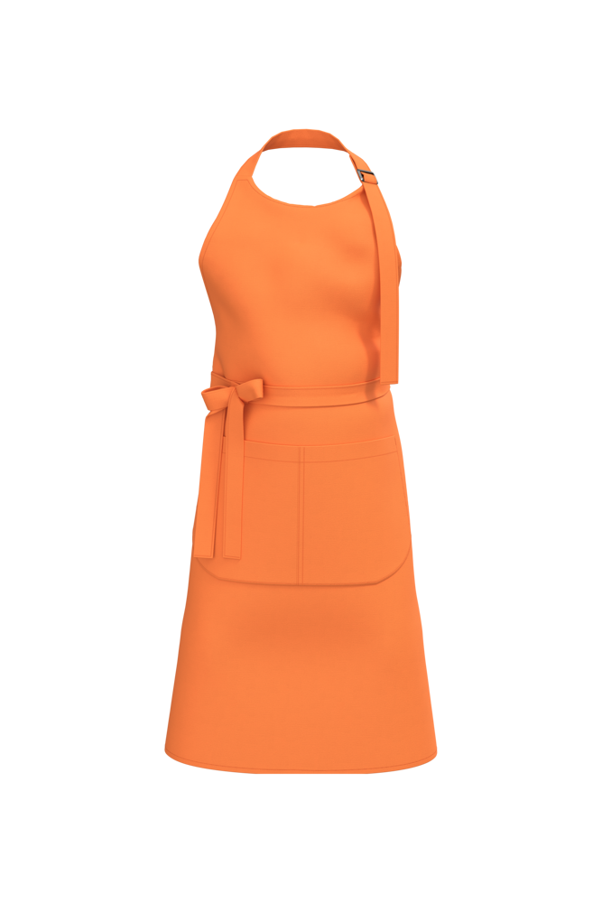 K8007 - Schort met zak van biologisch katoen - Light Orange
