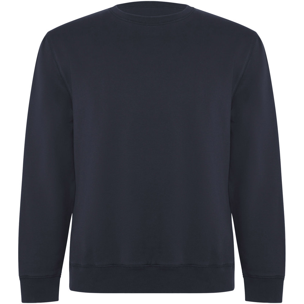 Batian biologisch katoenen uniseks sweater met ronde hals - Marineblauw