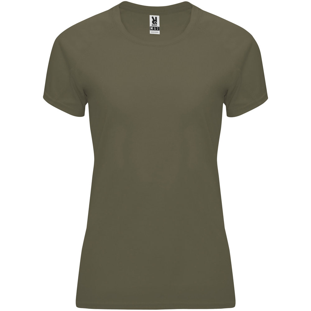 Bahrain 135 g/m² sportshirt met korte mouwen voor dames - Militair groen