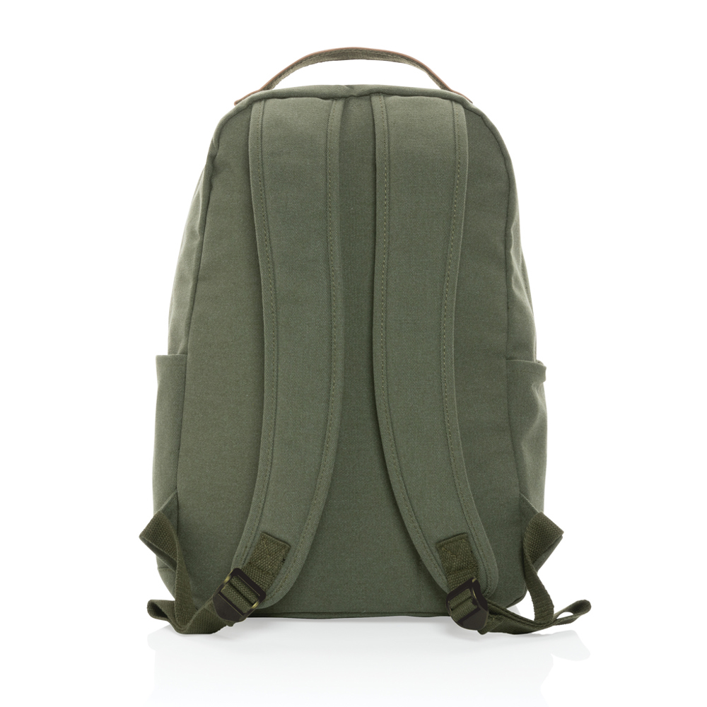 Impact AWARE™ 16 oz. recycled canvas laptop rugzak