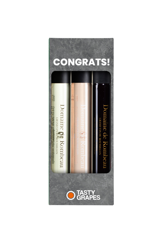Tasty Grapes | Moments Proeverij | Domaine de Rombeau mix | 3x 100 ML | rPET | Congrats!