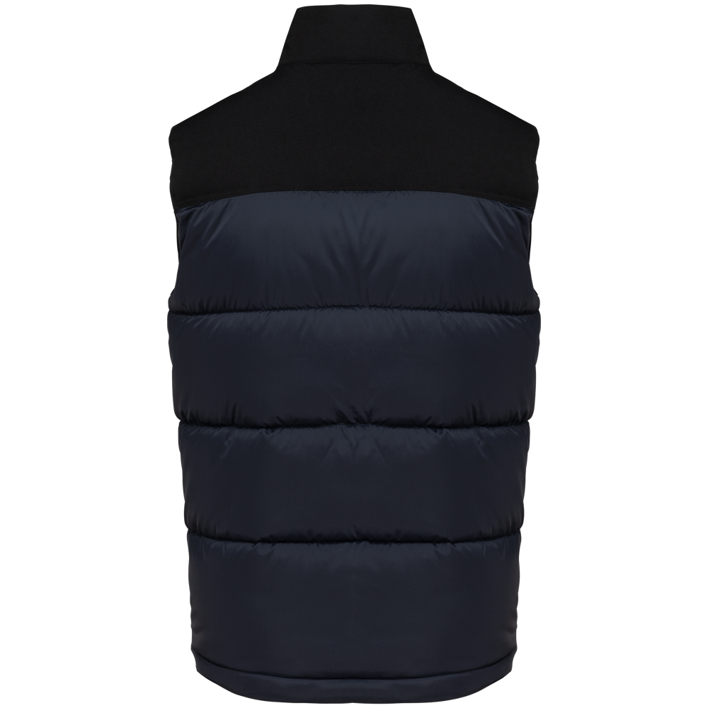 K6162 - Tweekleurige gewatteerde bodywarmer uniseks