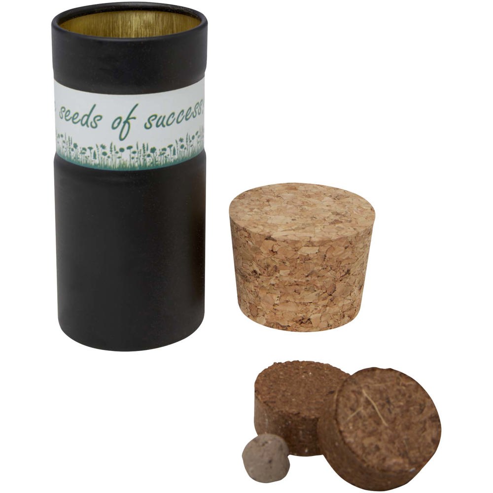 Hey Pots tuin voor op het bureau met kruidenmix, set van drie