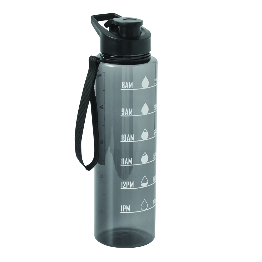 AQUA LEVEL - Sportdrinkfles - Zwart