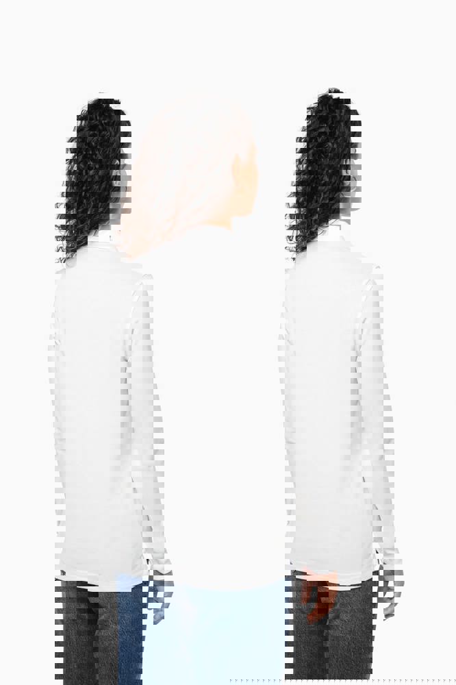 K2028A - Bio180 piqué damespolo lange mouwen