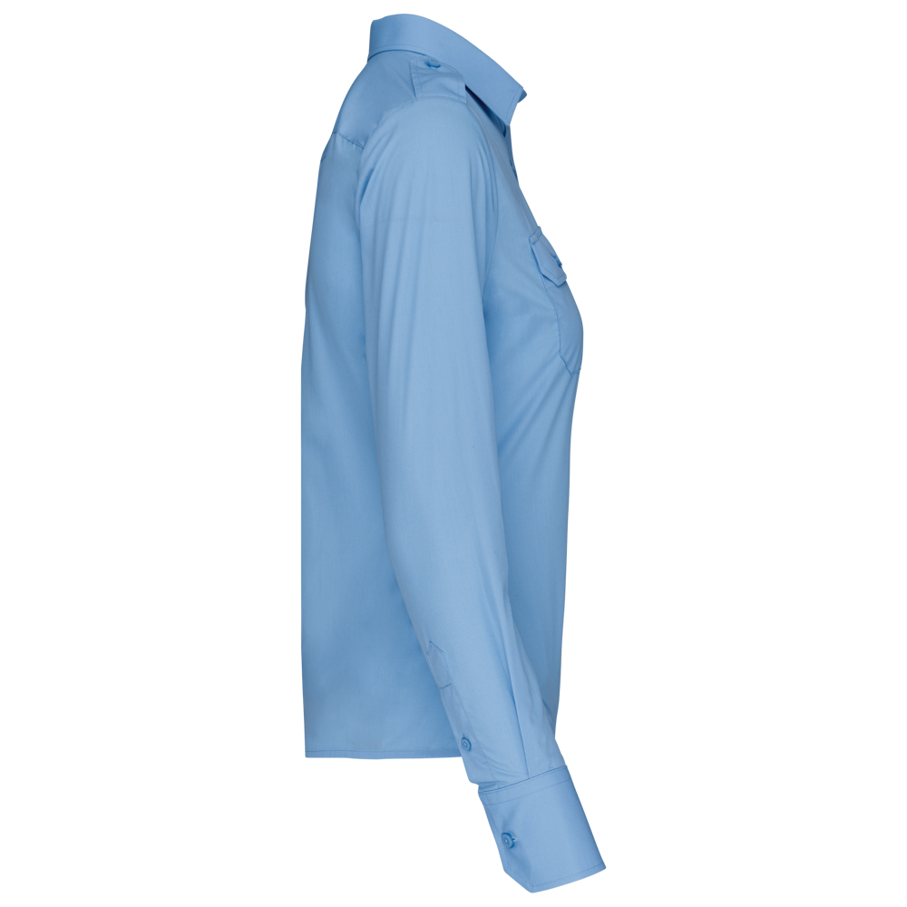 K506 - Damespilootoverhemd lange mouwen