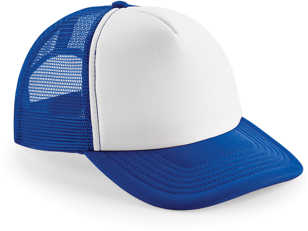 B645 - Vintage Snapback Trucker - Bright Royal / White