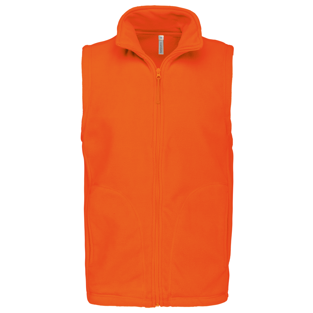 - Bodywarmer van microfleece heren - Orange