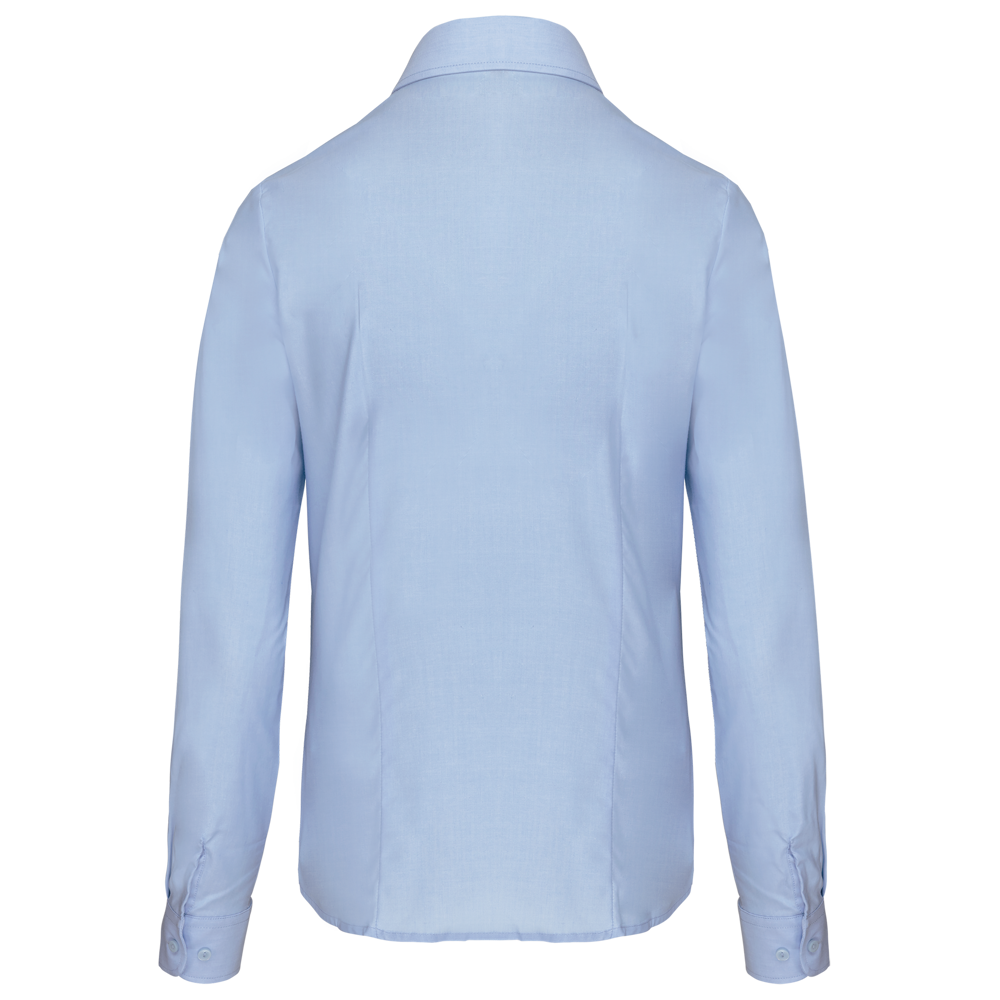 K534C - Dames Oxford blouse lange mouwen