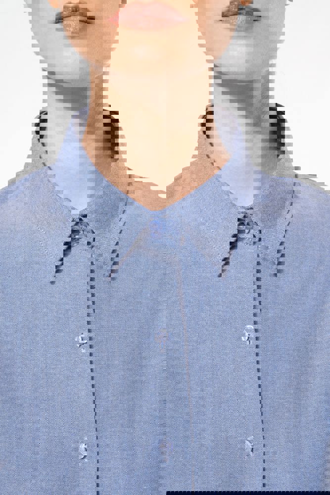 K534C - Dames Oxford blouse lange mouwen