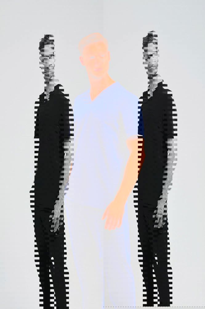 NN200 - Stretch tuniek met korte mouwen voor heren