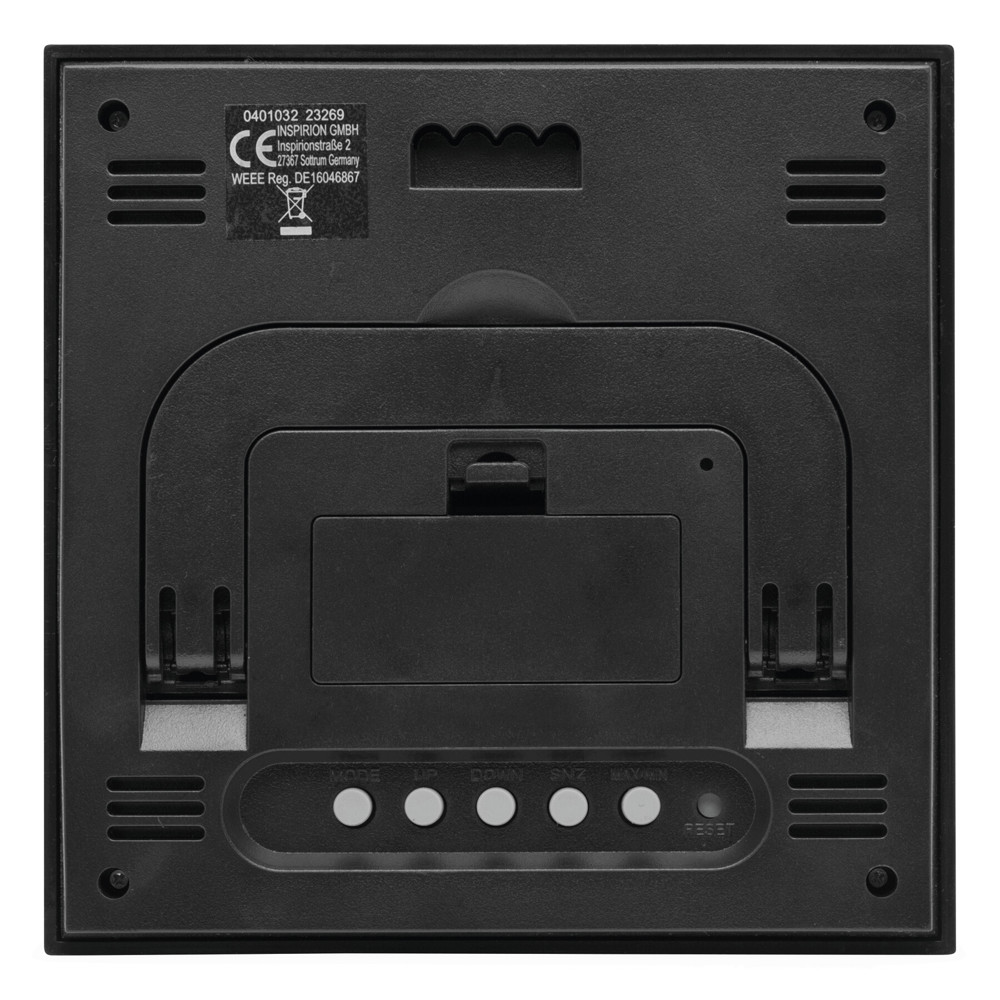 SHINY DAY - Weerstation met alarm en aluminium cover