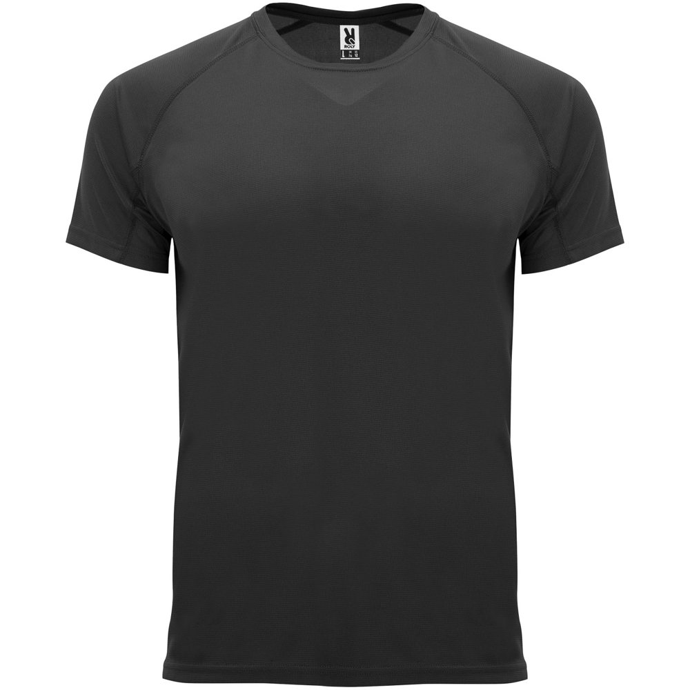 Bahrain 135 g/m² sportshirt met korte mouwen voor heren - Zwart