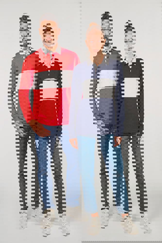 PA429 - Rugbypolo met lange mouwen