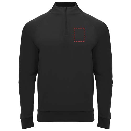 Epiro unisex sweatshirt met lange mouwen en kwartrits