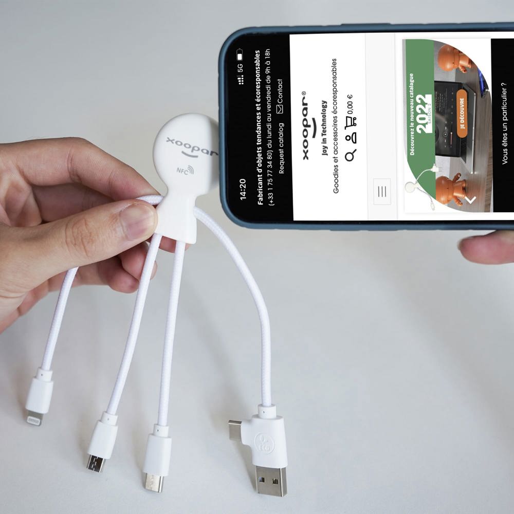 2099 | Xoopar Mr. Bio Smart Oplaadkabel met NFC