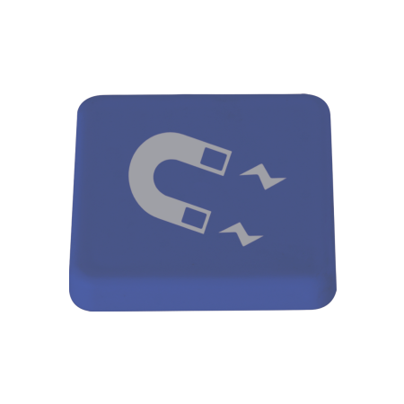 Magneet 30x30 mm - donkerblauw