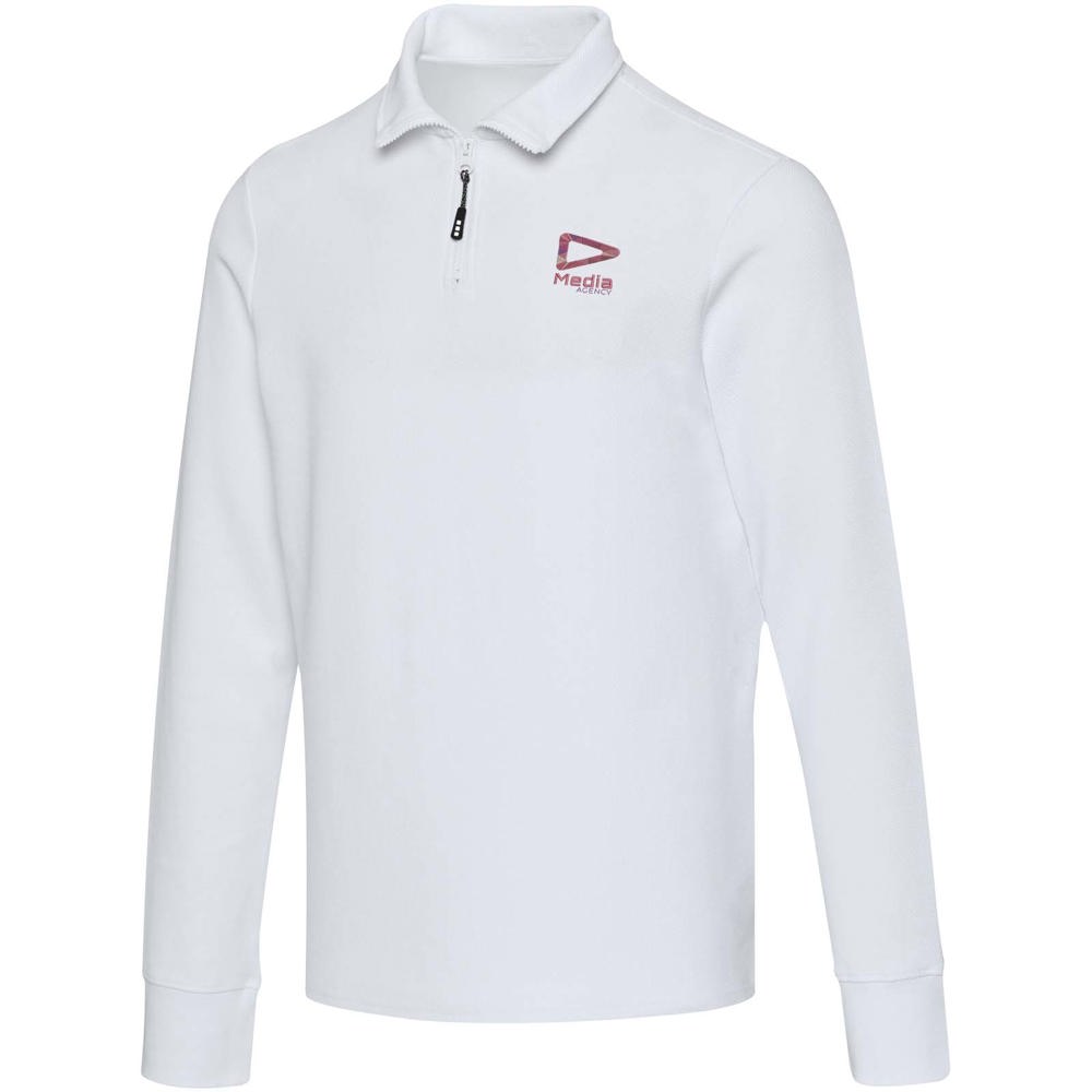 Apollo uniseks half-zip poloshirt met lange mouwen