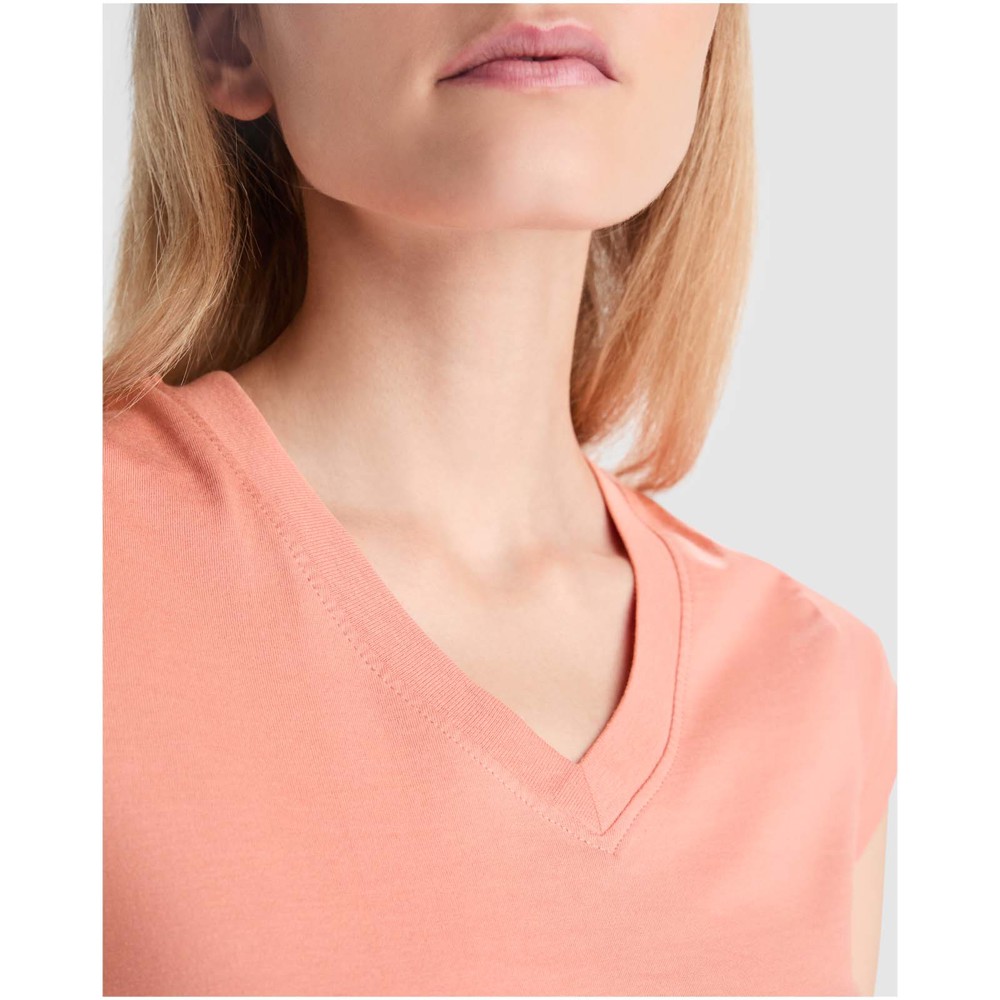 Victoria damesshirt met V-hals en korte mouwen