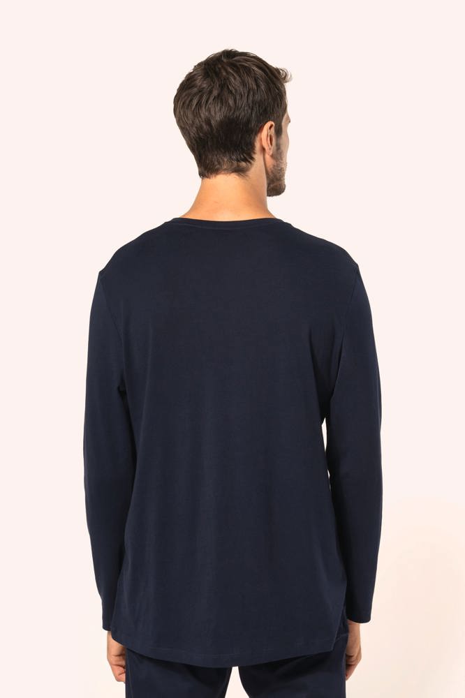 PK306 - Supima® heren-T-shirt V-hals lange mouwen