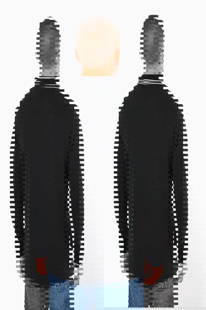 K280 - Heren polo van piquétricot met lange mouwen