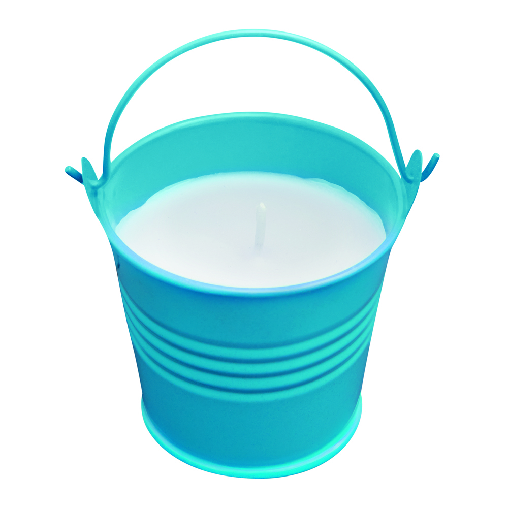 CLAM - Kaars in emmertje - Blauw