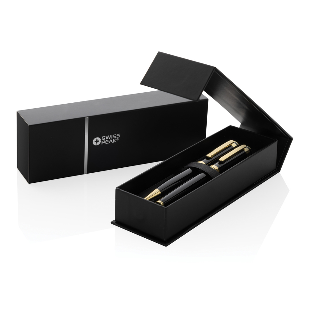 Swiss Peak Luca RCS recycled brass deluxe pen set — extra beeld