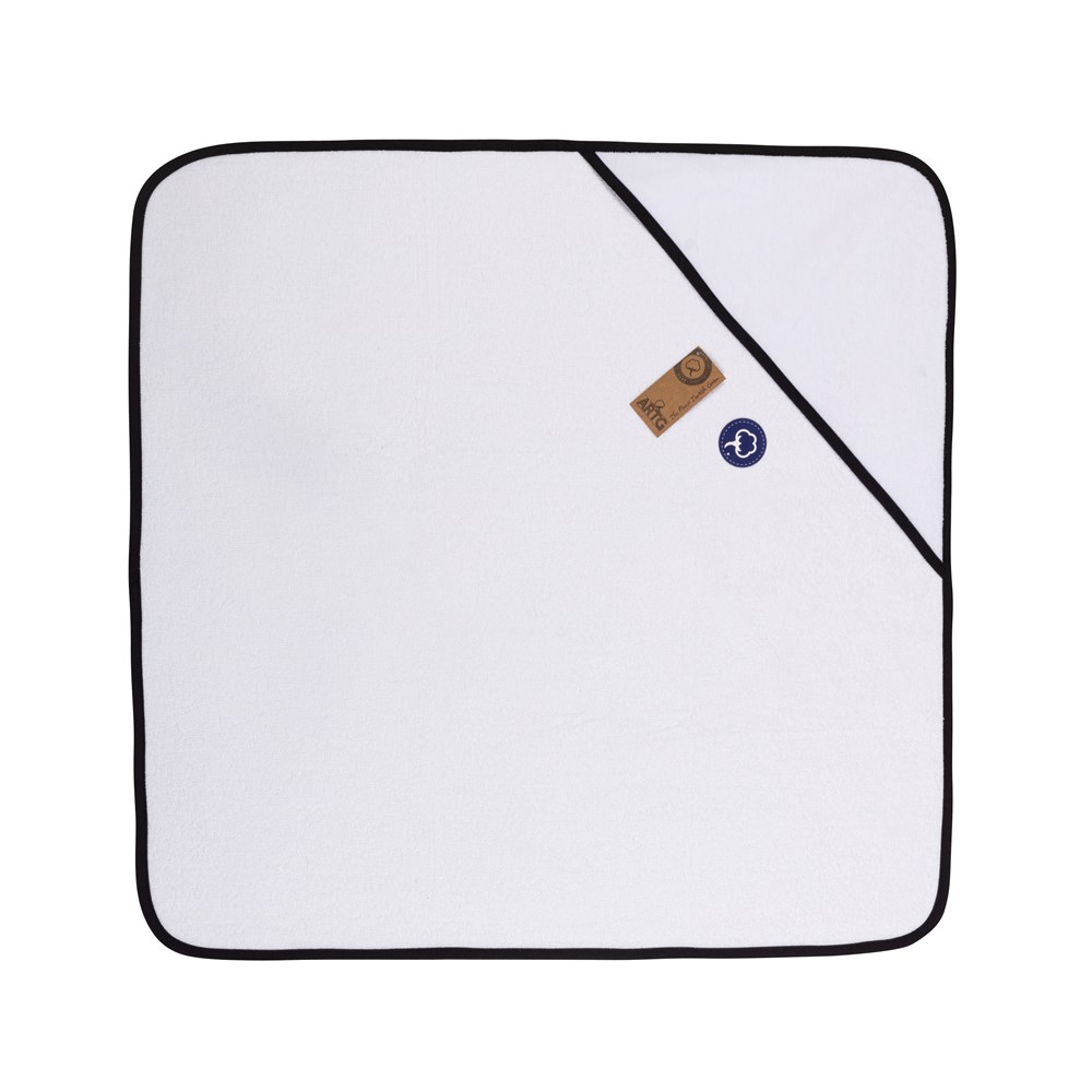 Babiezz® SUBLI Babyhanddoek White\Black