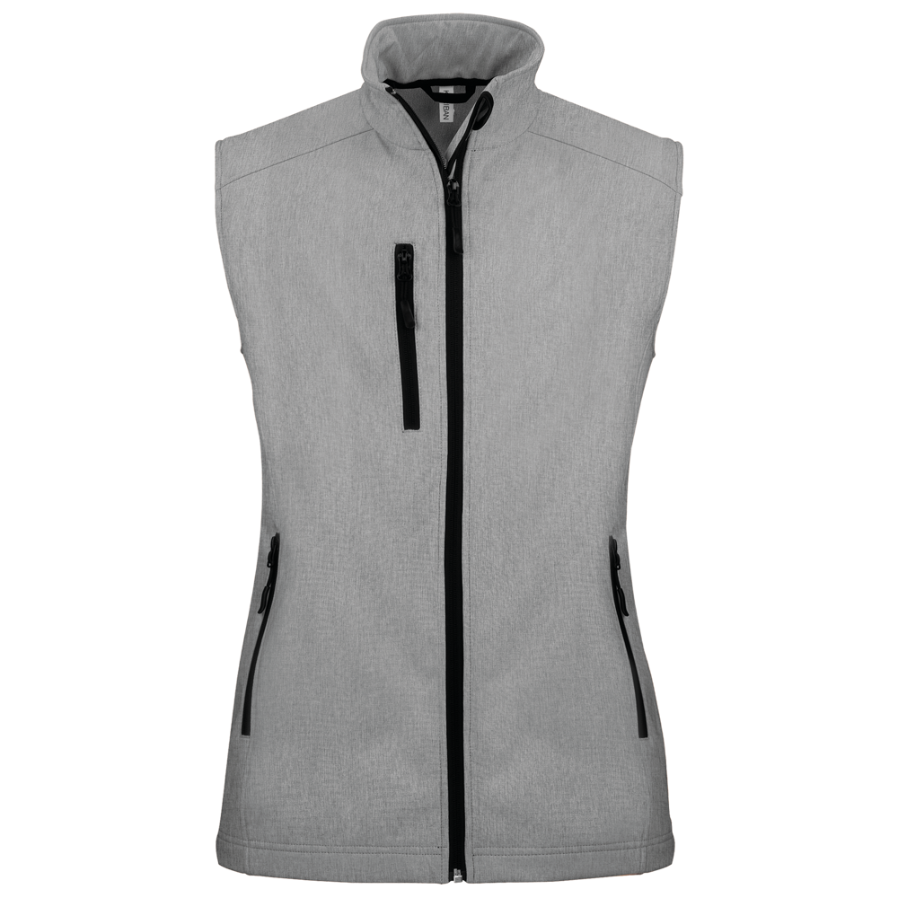 K404 - Dames softshell bodywarmer - Marl Grey