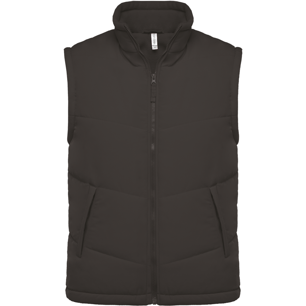 K6118 - Met fleece gevoerde bodywarmer - Dark Grey