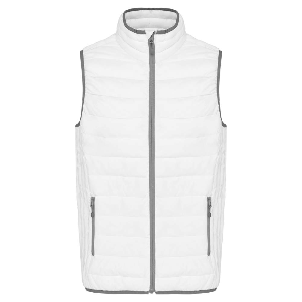K6113 - Men’s lightweight sleeveless down jacket - White