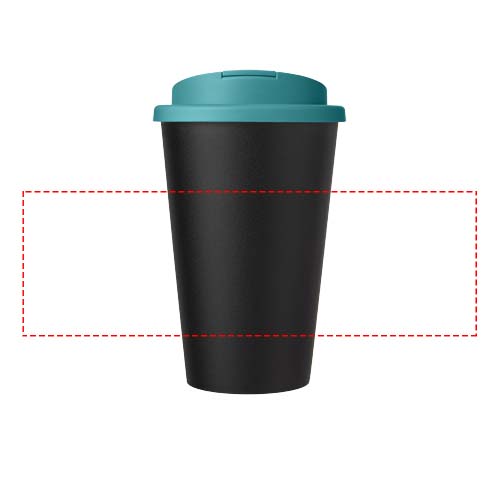 Americano® Eco 350 ml gerecyclede beker met spill-proof deksel