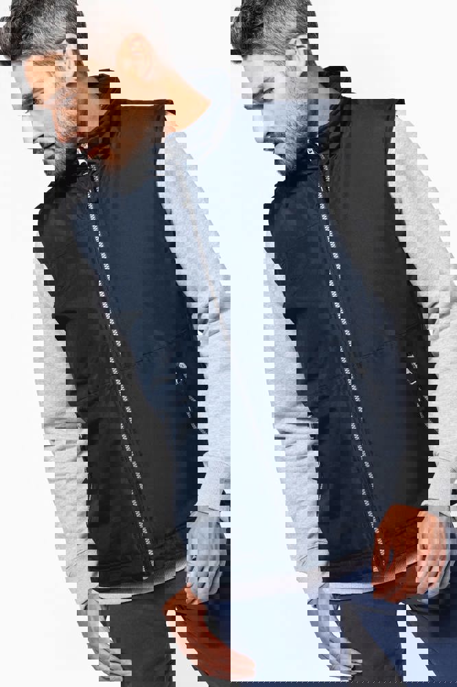 K659 - Met fleece gevoerde bodywarmer heren