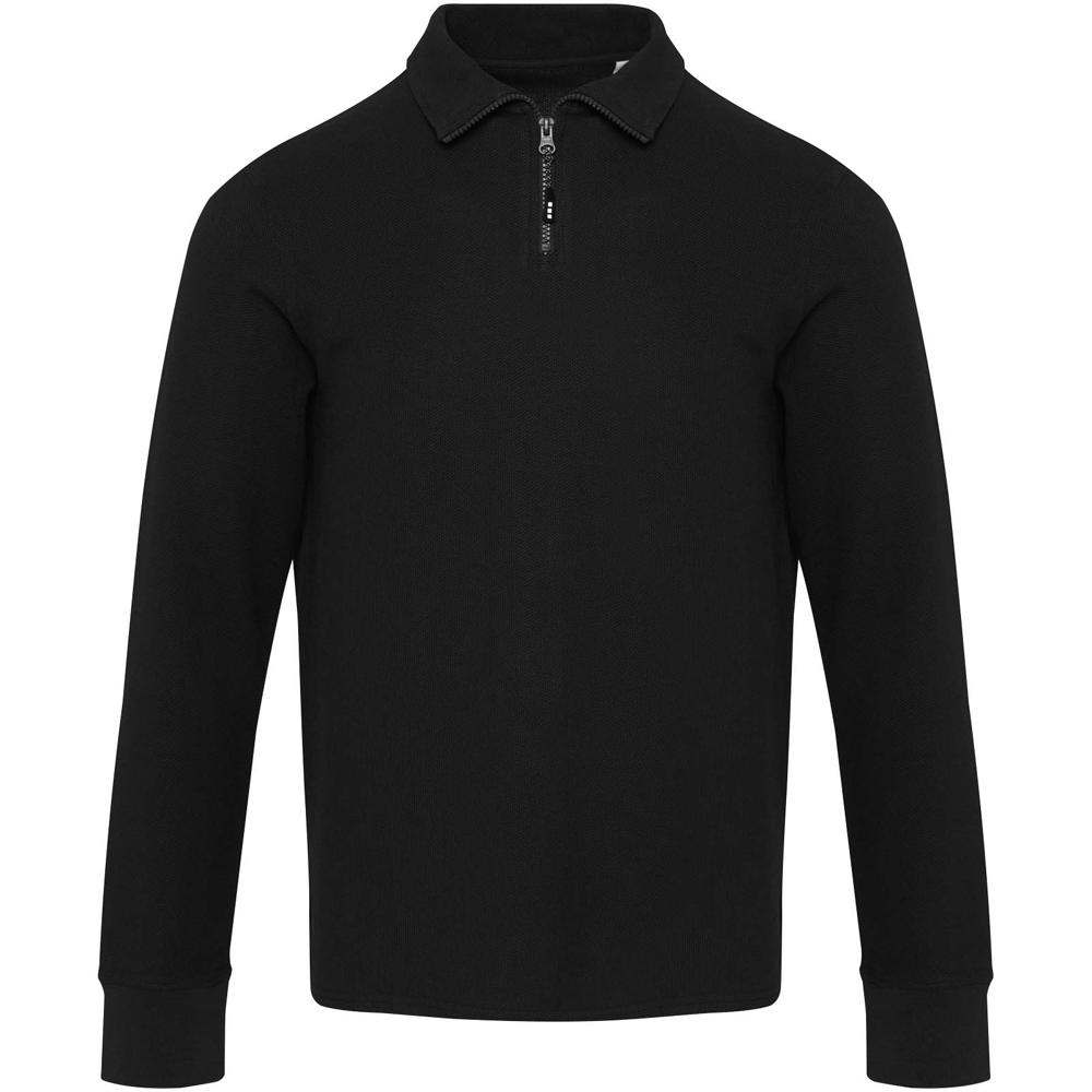 Apollo uniseks half-zip poloshirt met lange mouwen