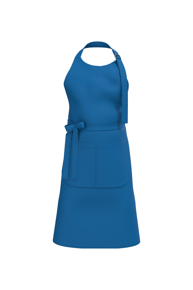 K8007 - Schort met zak van biologisch katoen - Sea Blue