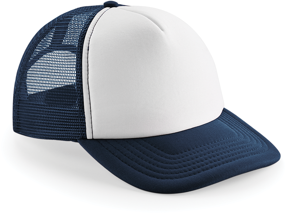 B645 - Vintage Snapback Trucker - French Navy / White