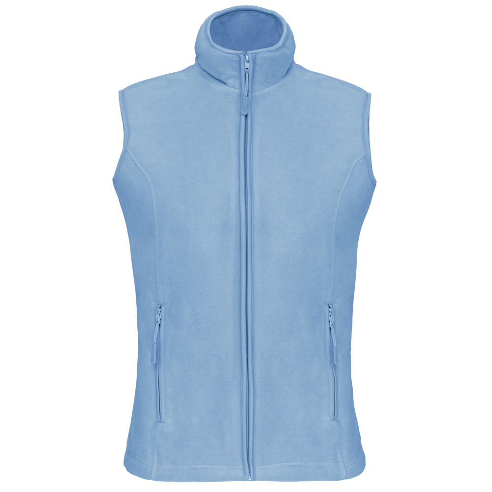 - Bodywarmer van microfleece dames - Sky Blue