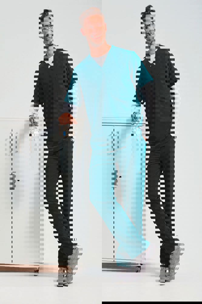 NN200 - Stretch tuniek met korte mouwen voor heren