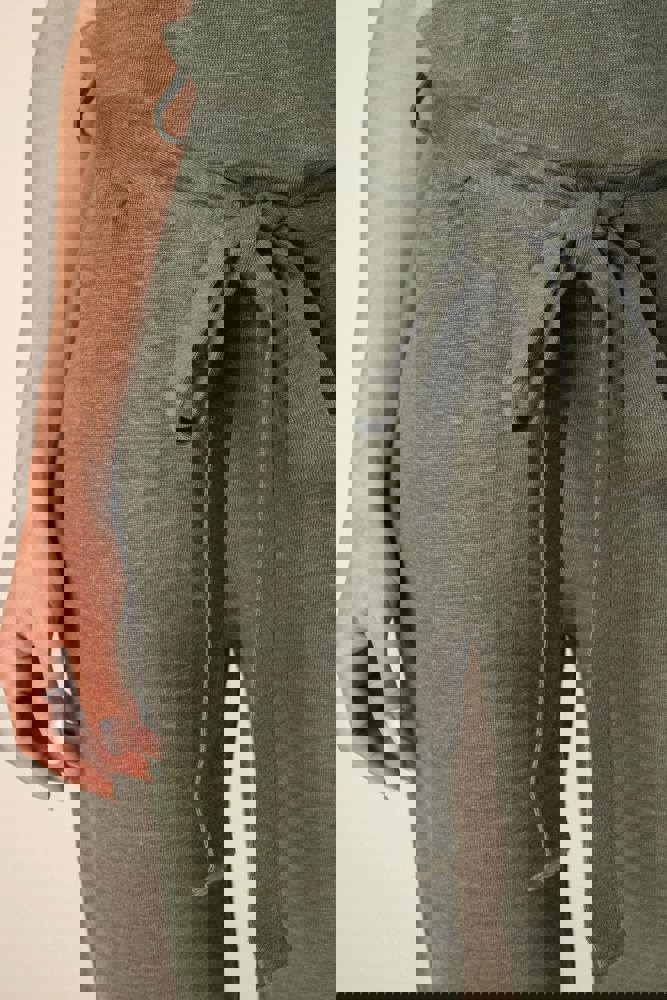 SP5004 - Tricot jumpsuit met korte mouwen voor dames in linnen