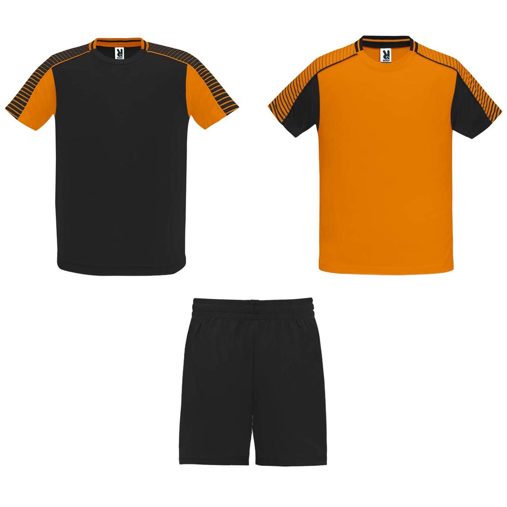 Juve 140 g/m² sportset voor kinderen - Oranje, Zwart