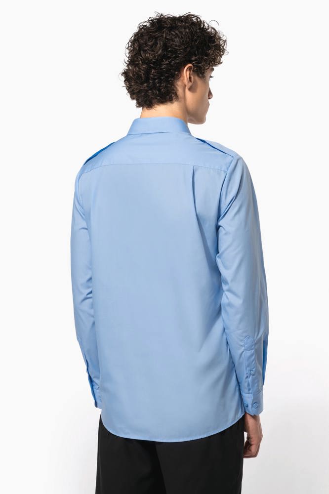 K505 - Herenpilootoverhemd lange mouwen