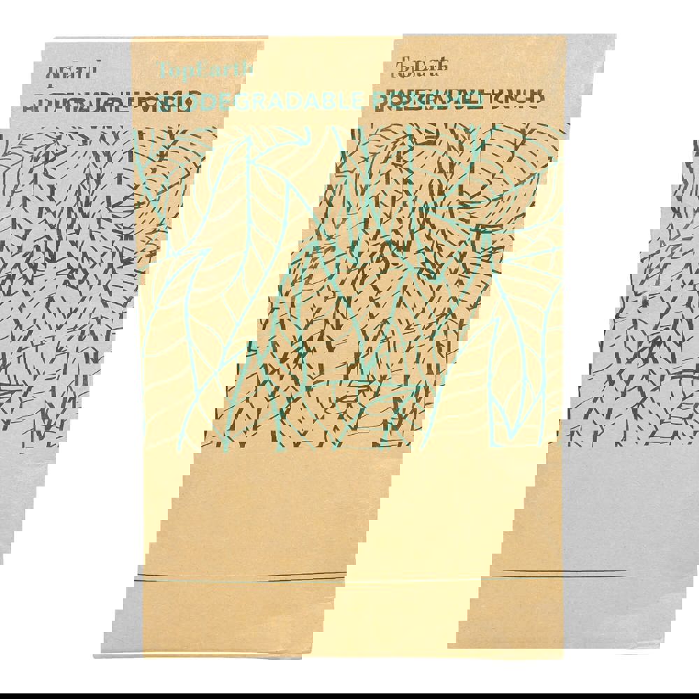 Biologisch afbreekbare regenponcho