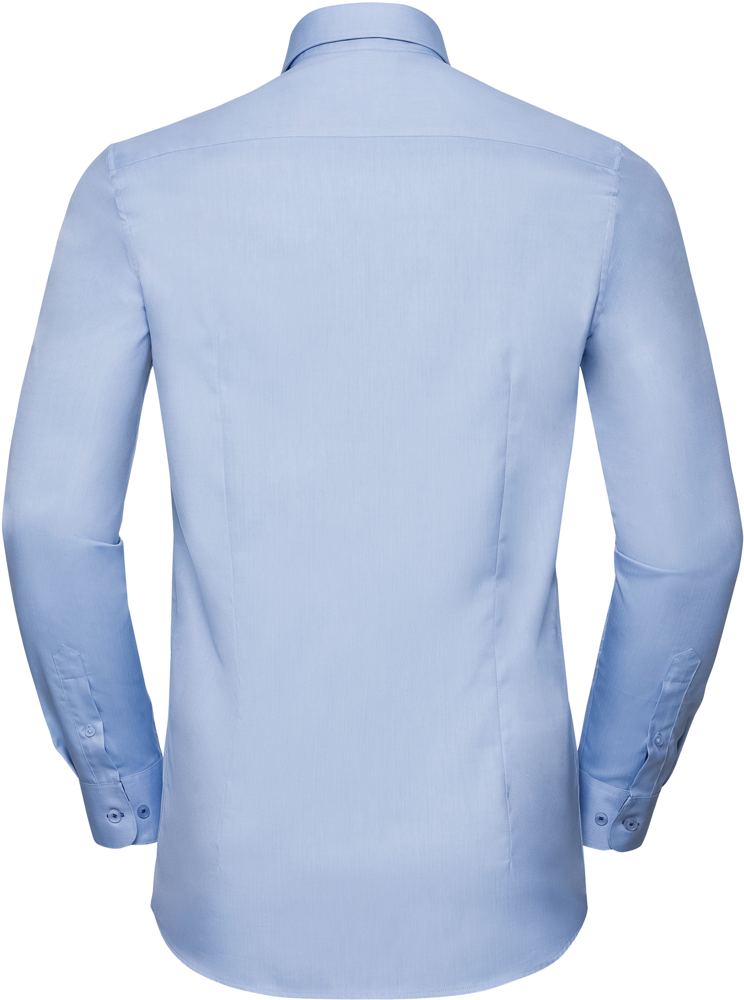 RU964M - Herringbone overhemd met lange mouwen