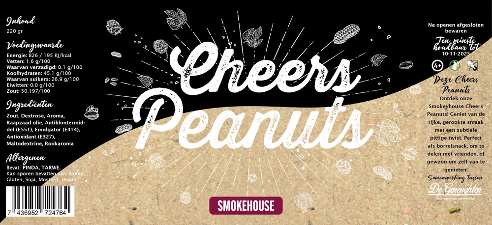 Cheers Peanuts Smokehouse 220gram