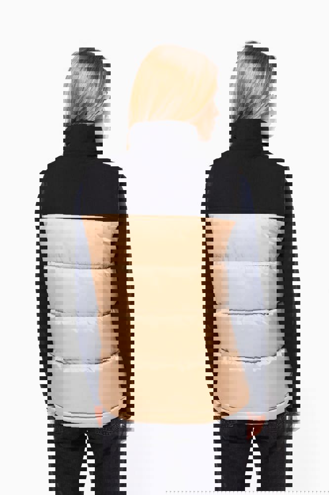 K6162 - Tweekleurige gewatteerde bodywarmer uniseks