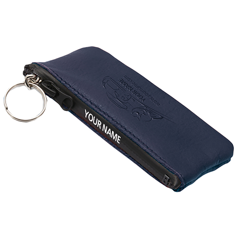 Sleuteltasje P02001Z, Kunstleder, Blauw