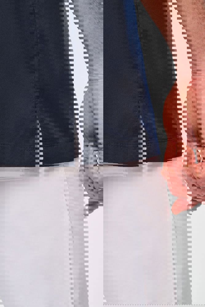 WK505C - Herenoverhemd in polykatoen met drukknopen