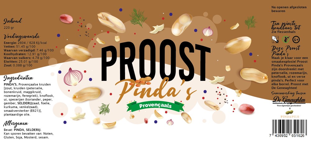 Proost Pinda's! Provençaals 220gr