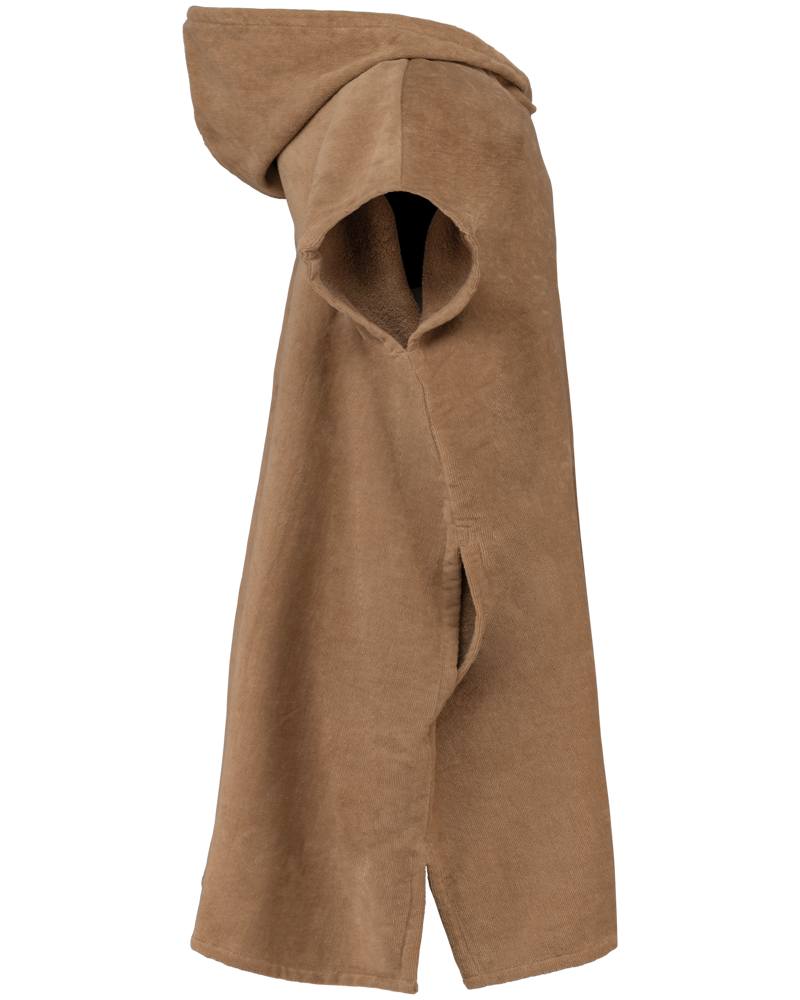 PA582 - Kinderponcho met capuchon van badstof